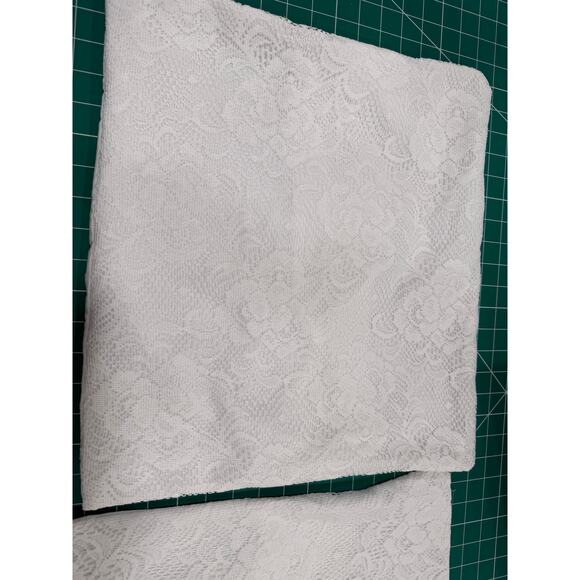 Lace Pillow Covers White 16x16 Grandmillennial Cottagecore French Country X 2 - Picture 8 of 11